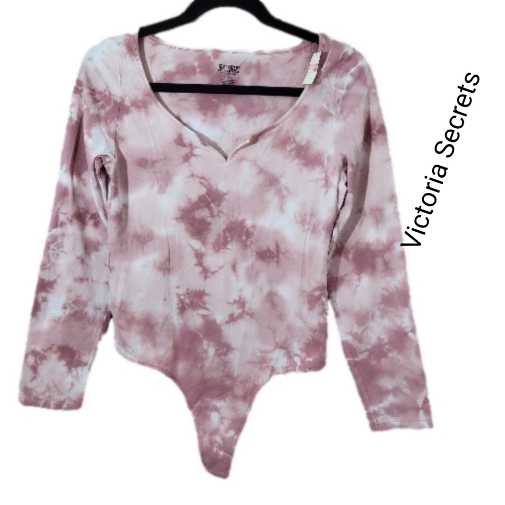 *PINK Victoria Secrets - Pink Body Suit, Long Sleeve, Pull- On, NWT